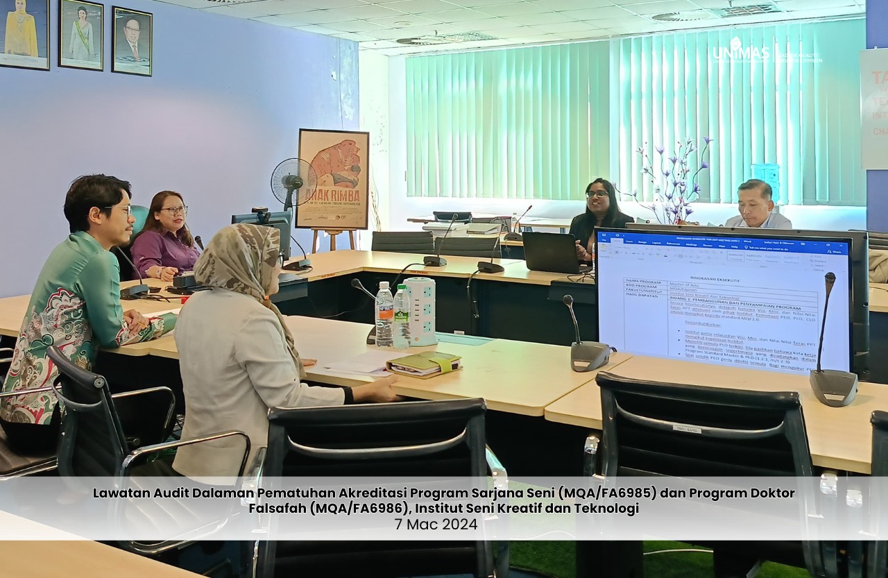 Audit Dalaman Pematuhan Akreditasi Program Sarjana Seni (MQA/FA6985) dan Doktor Falsafah (MQA/FA6986)